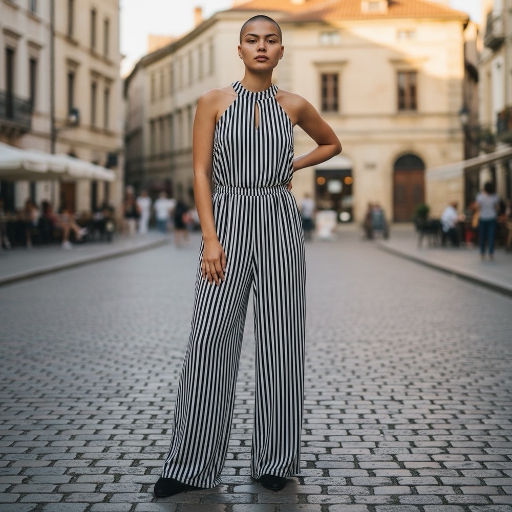 🌻 Sage the Label Striped Halterneck Jumpsuit #519